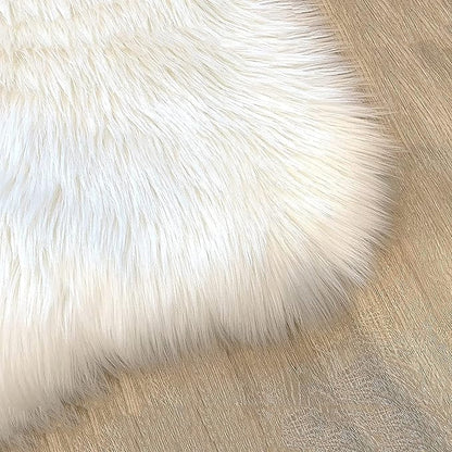 LAMBZY High Pile Super Soft Faux Sheepskin Rug (9'x12', White)