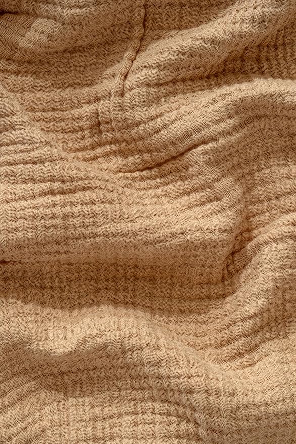 Muslin Blanket - Pure 100% Turkish Cotton Airy Soft Light Versatile Gauze Throw Blanket for Bed, Couch, Sofa (Beige, California King Size (95" x 125" inch))