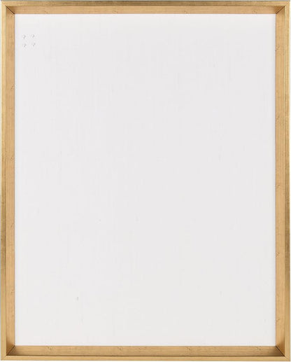 Kate and Laurel Calter Framed Linen Fabric Pinboard, 21.5x27.5, Gold