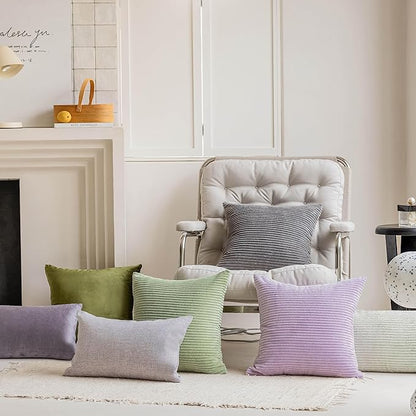 Home Brilliant 16x16 Spring Pillow Covers Set of 2 Small Throw Pillow Covers for Spring Living Room, 40 cm x 40 cm, 16 x 16 Inch, Sage Green