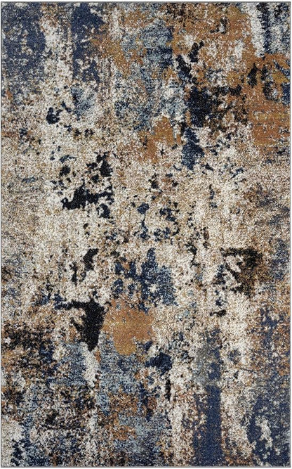 Keen Home Design Area Rugs - 3x5 Non-Shedding, Abstract Rugs for Kitchen, Living Room, Bedroom, Dining Room, Entryway - Size: 3' x 5', Multi