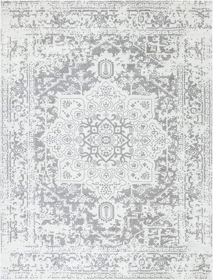 Rugs.com Arlington Collection Rug – 10' x 13' White Medium-Pile Rug Perfect for Living Rooms, Large Dining Rooms, Open Floorplans