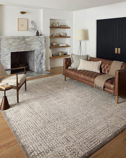 Loloi Darby Collection DAR-04 Ivory/Stone 2'-7" x 10'-0" Runner Rug