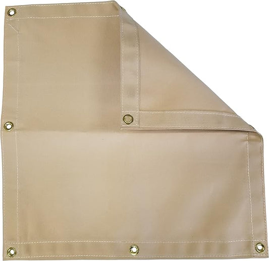 Tan Workhorse Polyester Canvas Tarp 6 Ft. x 8 Ft. - 14.5 Oz.