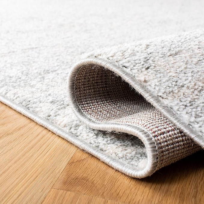 SAFAVIEH Area Rug 12x18 - Tulum Collection - Large - Light Grey & Ivory, Moroccan Boho Tribal Design, Non-Shedding & Easy to Clean, Ideal for Living Room, Bedroom, Dining Space (TUL272F)