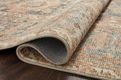 Loloi Margot Collection MAT-03 Ocean/Spice 8'-6" x 11'-6" Area Rug feat. CloudPile, No-Shed Easy Clean Large Patterned Area Rug for Living Room, Bedroom, Dining Area