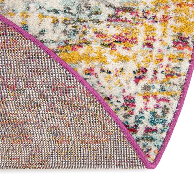 Rugs.com Arlington Collection Rug – 10 Ft Round Multi Medium-Pile Rug Perfect for Kitchens, Dining Rooms