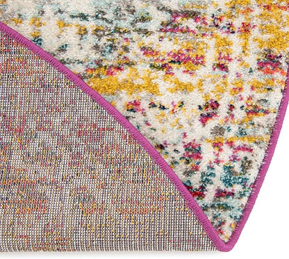 Rugs.com Arlington Collection Rug – 10 Ft Round Multi Medium-Pile Rug Perfect for Kitchens, Dining Rooms