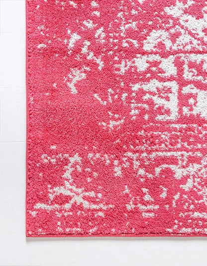 Rugs.com Arlington Collection Rug – 8' x 10' Pink Medium-Pile Rug Perfect for Living Rooms, Large Dining Rooms, Open Floorplans