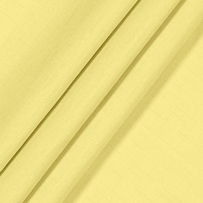 ECLIPSE Kendall Modern Blackout Thermal Rod Pocket Window Curtain for Bedroom or Living Room (1 Panel), 42 in x 84 in, Lemon