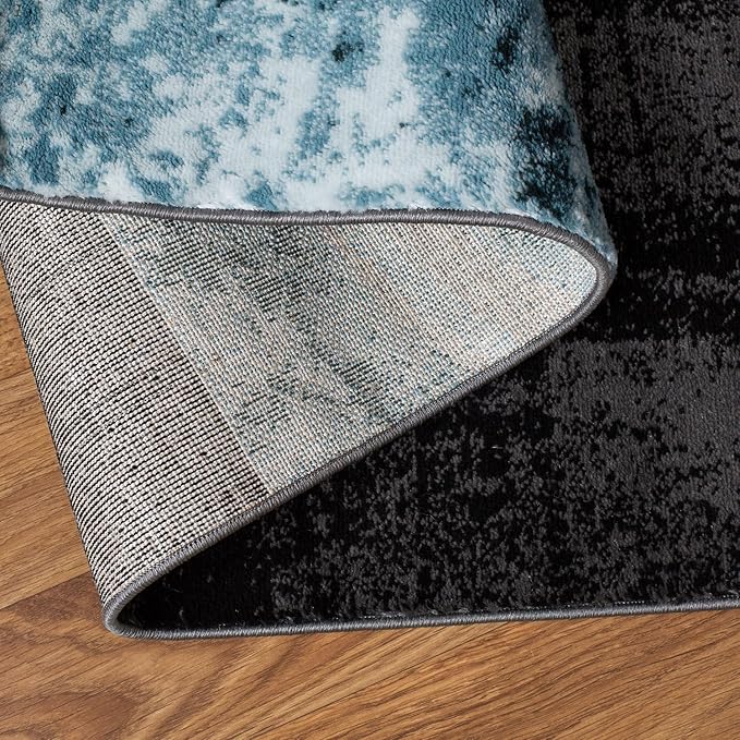 Rugshop Contemporary Circle Design Area Rug, Fade-Resistant Carpet for Living Room, Bedroom, or Dining Room, Gray, 12' x 15'