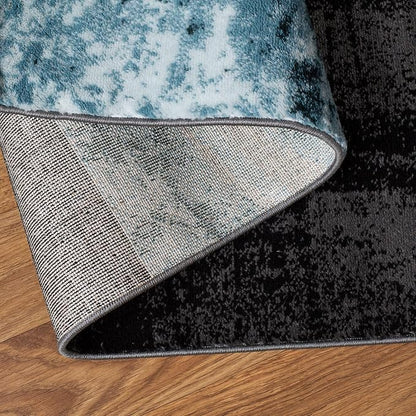 Rugshop Contemporary Circle Design Area Rug, Fade-Resistant Carpet for Living Room, Bedroom, or Dining Room, Gray, 12' x 15'