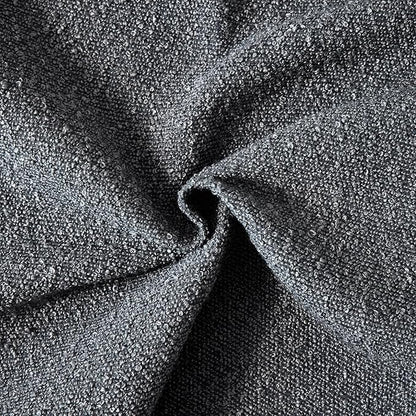 Boucle Decorative Throw Pillow Covers for Couch Set of 2, 24x24 inches, Charcoal