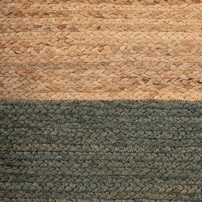 REDEARTH · Cube Pouf Foot Stool Ottoman - Jute Braided Pouffe Poof Accent Sitting Footrest for The Living Room, Bedroom, Nursery, Patio, Lounge & Other Rooms (14.5”X14.5”X16”; Natural Olive)