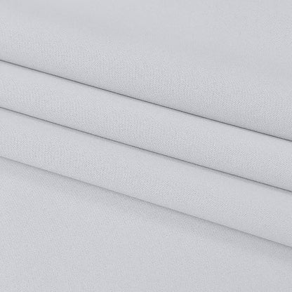 DUALIFE Greyish White Bedroom Curtains with Grommet 72 Inch Length White Curtains Panels for Kids Bedroom Thermal Insulated Room Darkening Window Drapes for Living Room 52x72 Inches Long,2 Panels