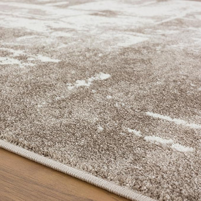 LUXE WEAVERS Hampstead Abstract Area Rug - Medium Pile, Modern Area Rug, Beige / 8 x 10
