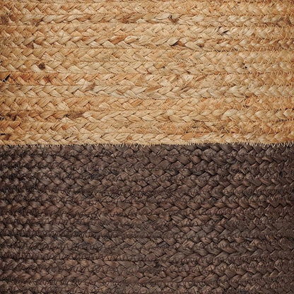 REDEARTH · Cylindrical Pouf Foot Stool Ottoman - Jute Braided Pouffe Poof Accent Sitting Footrest for The Living Room, Bedroom, Nursery, Patio, Lounge - Set of 2 (14.5”X14.5”x16”; Natural Acorn)