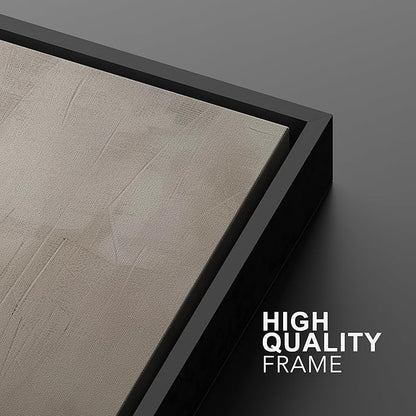 MUDECOR Framed Wall Art Print Set Minimalist Abstract Landscape Misty Horizons Illustrations Modern Art Decorative Chic for Living Room, Bedroom, Office - 16"x24"x3 Black
