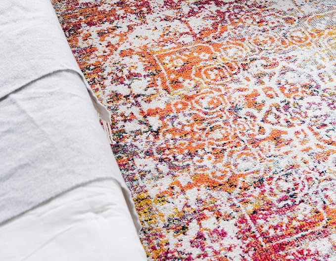 Rugs.com Arlington Collection Rug – 3' x 5' Oval Multi Medium-Pile Rug Perfect for Living Rooms, Large Dining Rooms, Open Floorplans