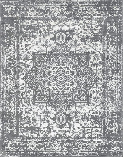 Rugs.com Arlington Collection Rug – 8' x 10' Dark Grey Medium-Pile Rug Perfect for Living Rooms, Large Dining Rooms, Open Floorplans