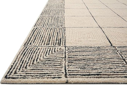 Loloi Chris Loves Julia Francis Collection FRA-02 Cream/Black 2'-6" x 9'-9" Runner Rug