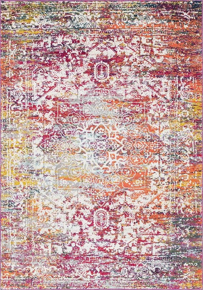 Rugs.com Arlington Collection Rug – 7' x 10' Multi Medium-Pile Rug Perfect for Living Rooms, Large Dining Rooms, Open Floorplans