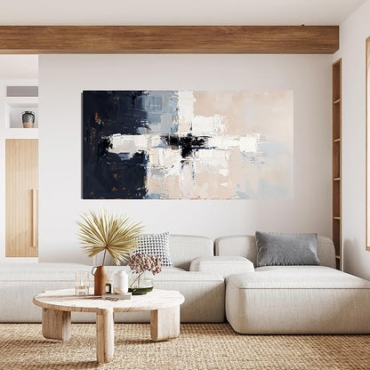 Abstract Wall Art Decor Oversized Wall Art Pictures for Living Room Oversized Black and White Wall Art Decor Large Abstract Canvas Art Wall Decor Wall Art Prints Artwork for Walls Office Decor 39" X 78"