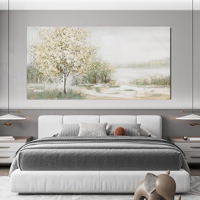 Canvas Wall Art Decor Oversized Landscape Wall Art Decor Green Wall Art for Living Room Natural Canvas Art Wall Decor Oversized Wall Art Prints For Walls Home Office Wall Decorations 39"X78"