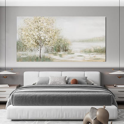 Canvas Wall Art Decor Oversized Landscape Wall Art Decor Green Wall Art for Living Room Natural Canvas Art Wall Decor Oversized Wall Art Prints For Walls Home Office Wall Decorations 39"X78"