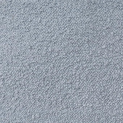 L. R. Resources, Inc. LR Home Handmade Contemporary Solid Boucle Square Indoor Medium Pouf Ottoman, Blue | Foot Rest for Bedroom, Living Room & Dorm Decor | 18 x 18 x 18 Filled Pouf for Seating