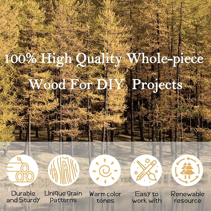 12 PCS 5 Inch Unfinished Wood Coasters, GOH DODD 4 Inch Wooden Blanks with Non-Slip Pads for Laser Engraving Wood Burning Staining Painting Decoupage Housewarming Gifts Wedding Crafts Education, Round
