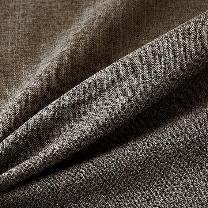 MIULEE Pack of 2 Decorative Linen Burlap Pillow Covers Farmhouse Boho Accent Pillowcases Home Decor for Couch Sofa Bedroom Living Room 18x18 Inch Dark Brown