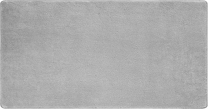 PURE ERA Carpet Stair Tread Landing Mat Area Rug Ultra Plush Shag Soft Non Slip Skid Resistant Tape Free Indoor Doormat Washable Reusable Grey 2' X 6'