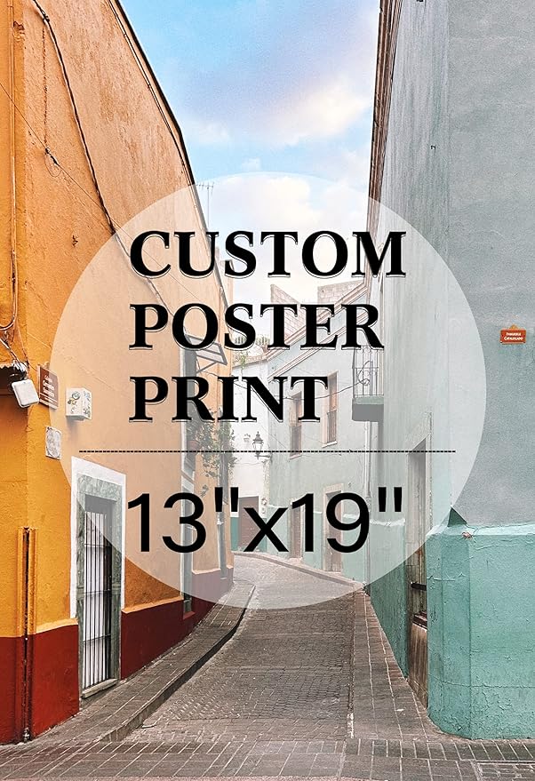 jenesaisquoi Custom Canvas Art Print 13" x 19", Upload Your Photo Image Custom Personalized Photo to Poster Printing Home Decor Wall Art Prints (Unframed)