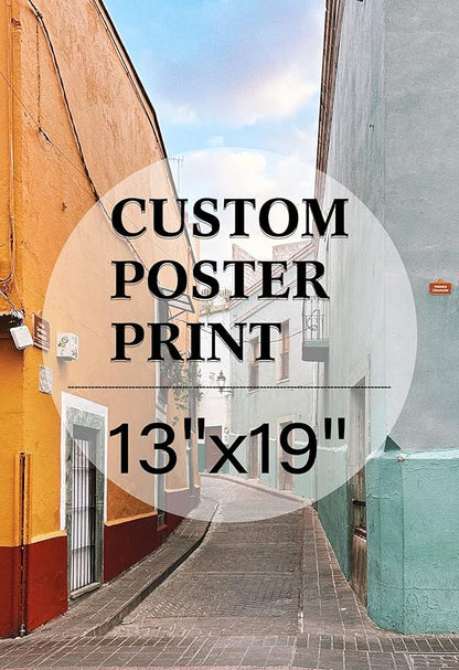 jenesaisquoi Custom Canvas Art Print 13" x 19", Upload Your Photo Image Custom Personalized Photo to Poster Printing Home Decor Wall Art Prints (Unframed)