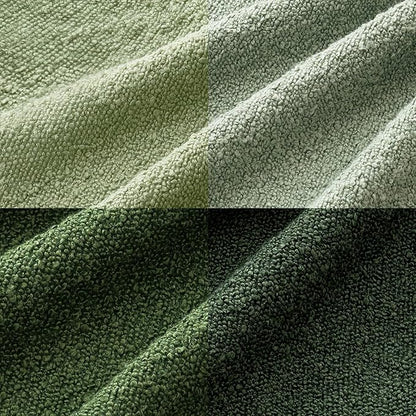 MIULEE Pack of 4 Decorative Sage Green Textured Boucle Spring Throw Pillow Covers 18x18 Inch Forest Green Accent Solid Pillow Cases Soft Couch Cushion for Modern Farmhouse Boho Bed Room Home Decor