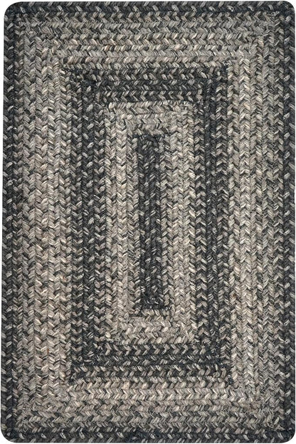 Homespice Flint Hill Jute Woven Placemats, Warm Primitive Decor, Set of 4, Grey 13x19 Rectangle Table Mats - Vibrant Colors, Durable, Easy to Clean and Protects Furniture