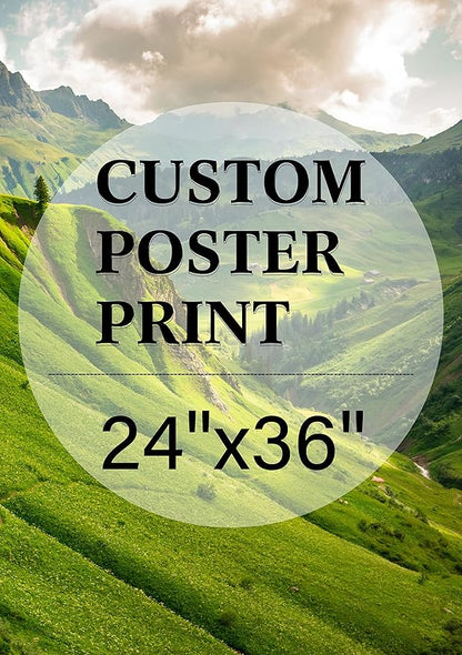 jenesaisquoi Custom Canvas Art Print 24" x 36", Upload Your Photo Image Custom Personalized Photo to Poster Printing Home Decor Wall Art Prints (Unframed)