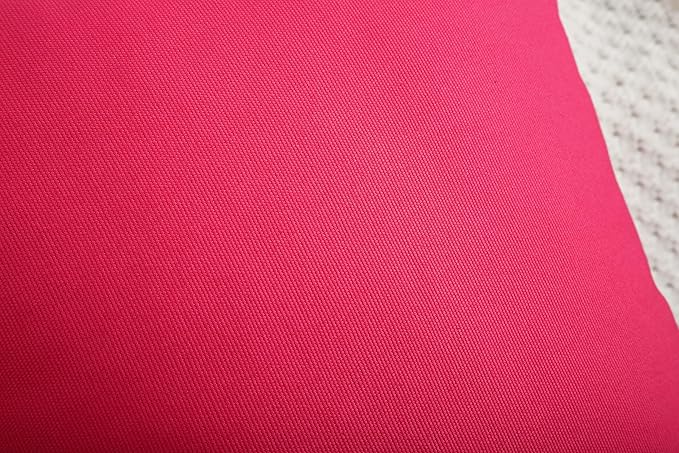 TangDepot Cotton Solid Throw Pillow Covers, 14" x 14" , Watermelon Red, 1 Count (Pack of 1)