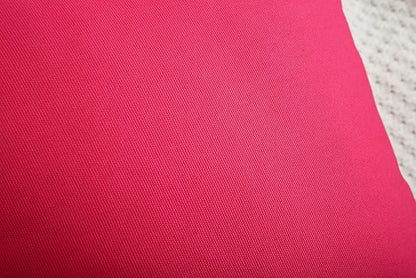 TangDepot Handmade Decorative Solid 100% Cotton Canvas Throw Pillow Covers/Pillow Shams, (24"x24", Watermelon Red)