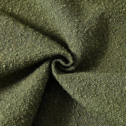 Boucle Decorative Throw Pillow Covers for Couch Set of 2, 18x18 inches, Olive
