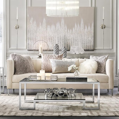 Z Gallerie One Piece Aspar Wall Sconce Long Candle Holder in Silver Finish, Retro Chic Wall Decor for Living Room, Vintage Candle Wall Sconce with Timeless Appeal(Candles not Included)