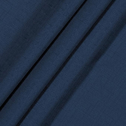 ECLIPSE Kendall Modern Blackout Thermal Rod Pocket Window Curtain for Bedroom or Living Room (1 Panel), 42" x 54", Denim