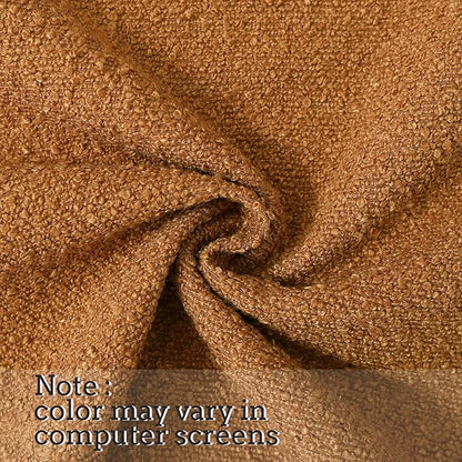 Jeneoo Amber Yellow Decorative Long Lumbar Thick Throw Pillow Covers Fine Textured Boucle Couch Cushion Case for Livingroom Sofa Decor, Set of 1, 14 x 36 Inch
