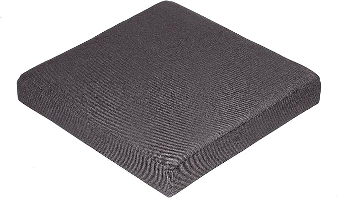 BIRDROCK HOME Folding Storage Ottoman | Upholstered | 16 x 16 | Linen | Strong and Sturdy | Quick and Easy Assembly | Foot Stool | Black