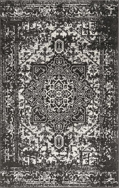 Rugs.com Arlington Collection Rug – 5' x 8' Dark Grey Medium-Pile Rug Perfect for Living Rooms, Large Dining Rooms, Open Floorplans