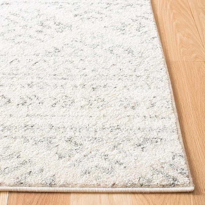 SAFAVIEH Tulum Collection Runner Rug - 2' x 11', Ivory & Grey, Moroccan Boho Tribal Design, Non-Shedding & Easy to Clean, Ideal for Living Room, Hallway, Foyer, Entryway, Bedroom (TUL272A)