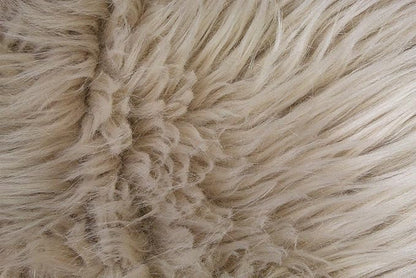 Nouvelle Legende Faux Fur Sheepskin Rug Single, Soft, Plush, Premium High-Pile Accent Rug for Bedrooms, Hallways & Living Spaces, Warm & Cozy, Faux Leather Backing, Easy Care, 23" x 40", Brown