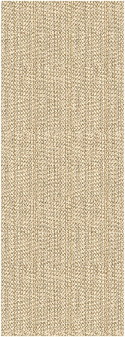 IOHOUZE Washable Runner Rug 3x8 Non Slip Rubber Backed Wide Hallway Runner Entryway Runner Indoor, Kitchen Rugs Woven Floor Carpet for Hall Entrance Bedroom, Warm Beige/Orange/Apricot