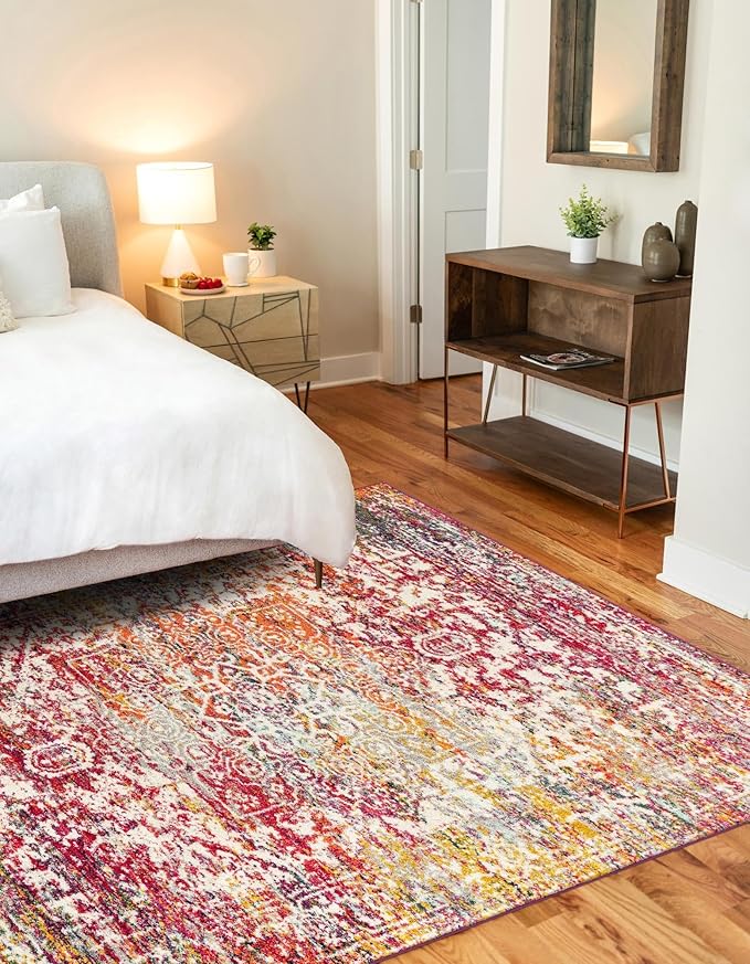 Rugs.com Arlington Collection Rug – 8x11 Multi Medium-Pile Rug Perfect for Living Rooms, Large Dining Rooms, Open Floorplans